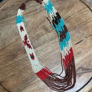 Vintage Native American beaded necklace